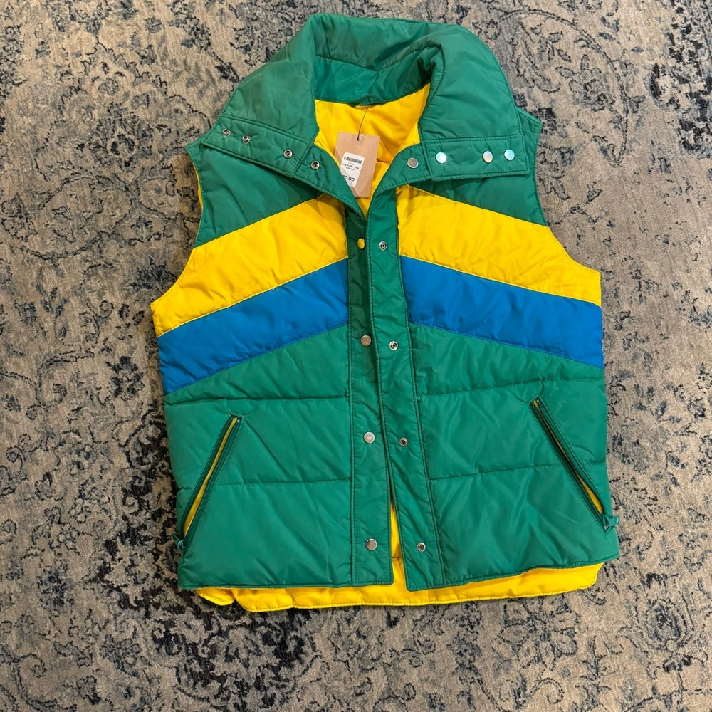 Vintage White Stag Puffer Vest